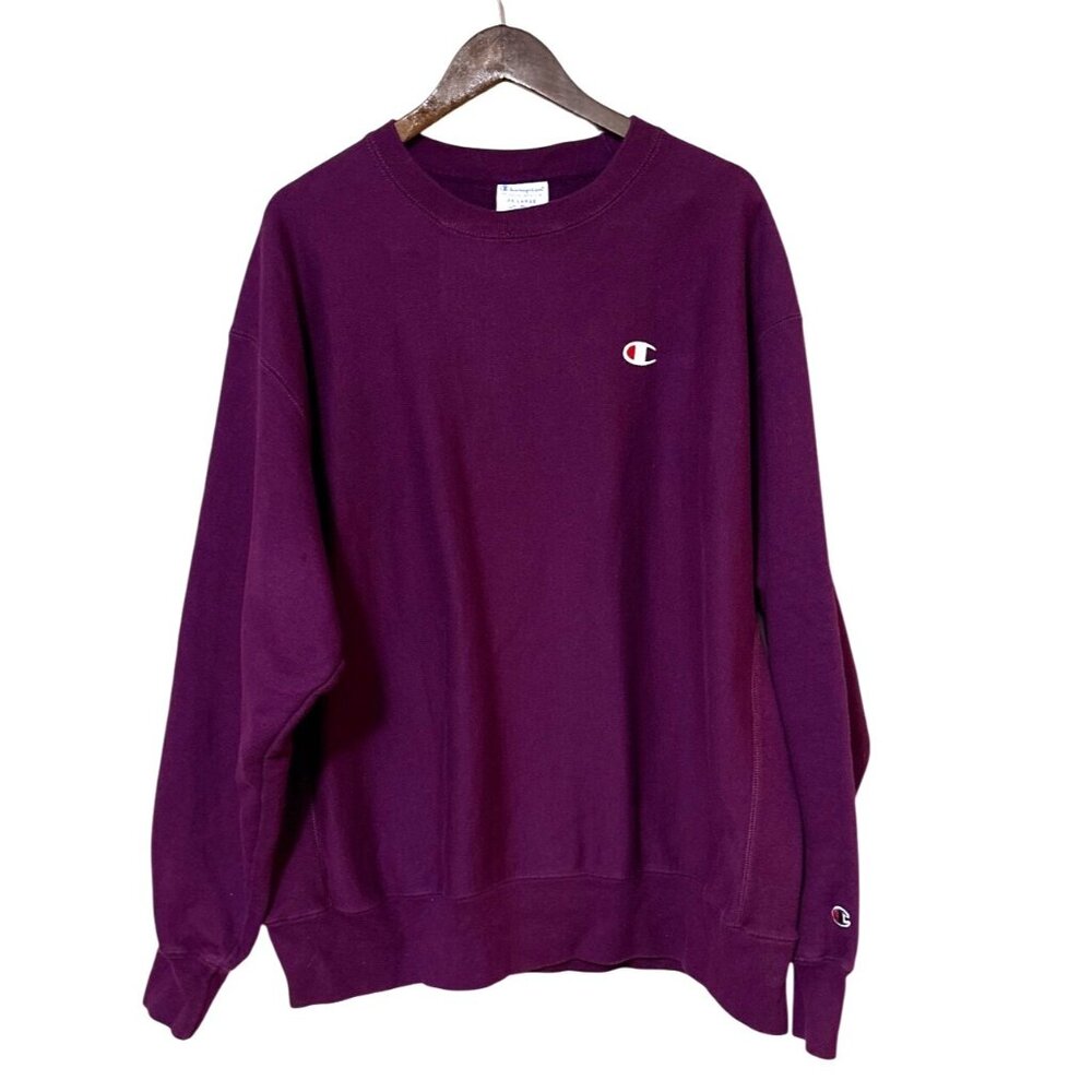 Vtg 90’s Champion Reverse Weave Plum Crewneck Sweatshirt XXLarge Casual Pullover
